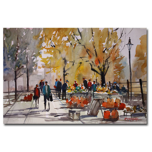 Trademark Fine Art Ryan Radke 'Farm Market - Menasha' Canvas Art, 16x24 RAR0020-0C1624GG